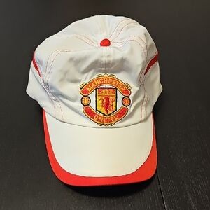 Manchester United White and Red Cap